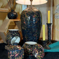 Tall Table Lamp in Dovedale Geisha Glaze