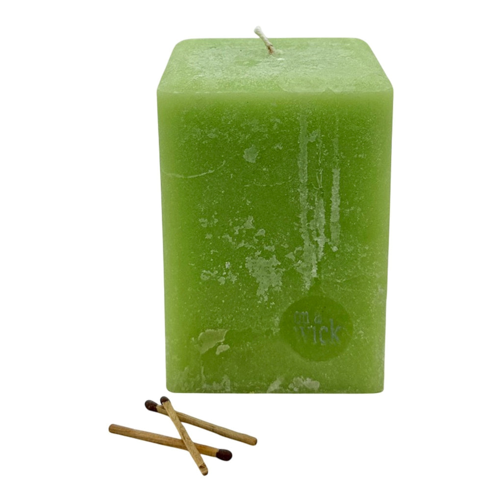 Scented Square Pillar Candle in [fragrance] fragrance by On a Wick and a Prayer