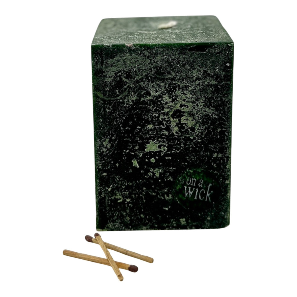Scented Square Pillar Candle in [fragrance] fragrance by On a Wick and a Prayer