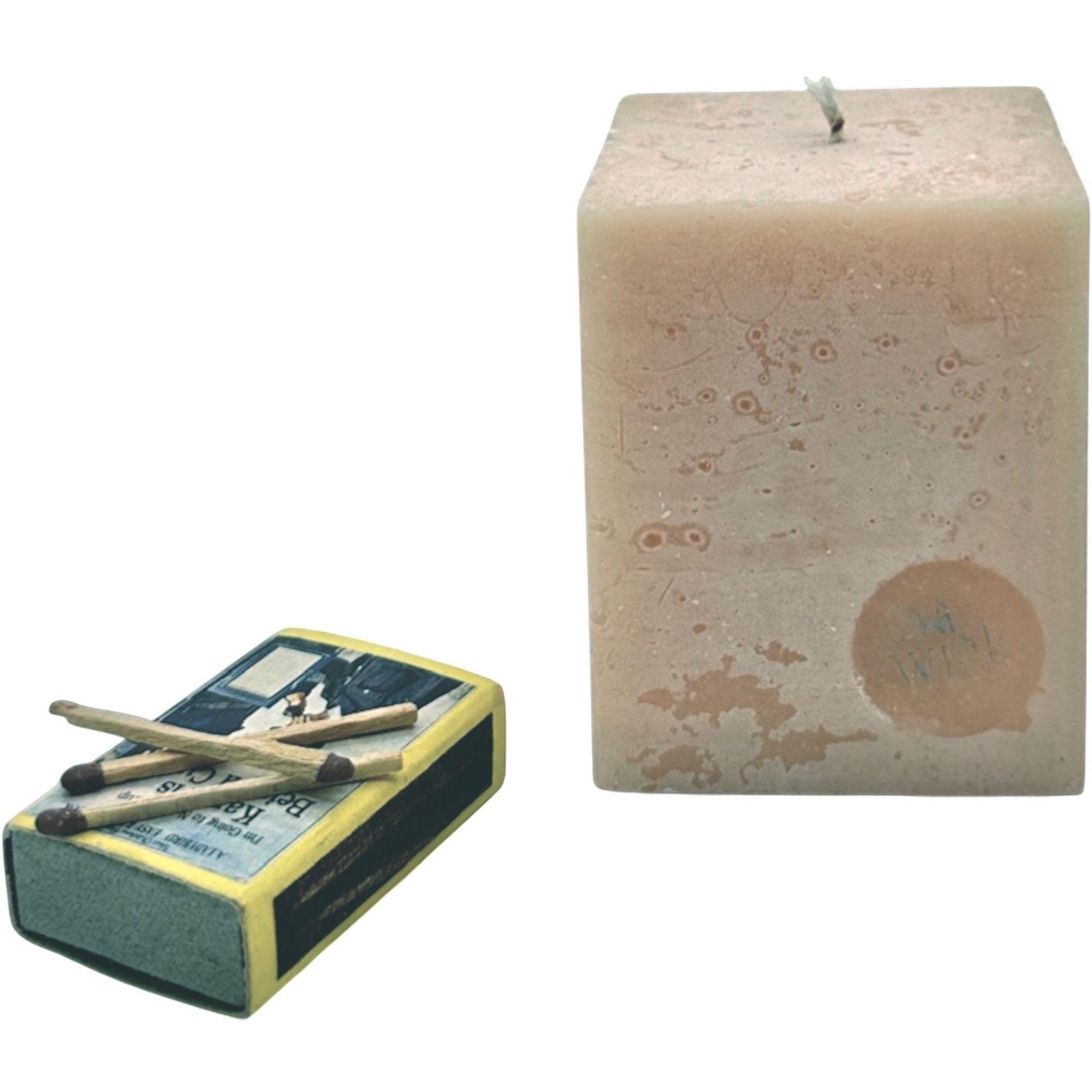 Scented Square Pillar Candle in [fragrance] fragrance by On a Wick and a Prayer