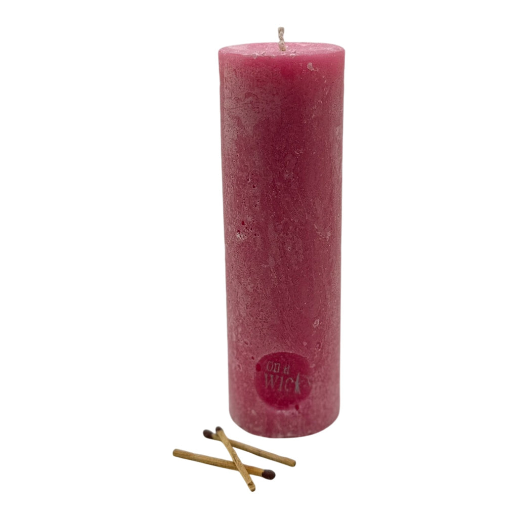 Scented Round Pillar Candle in [fragrance] fragrance by On a Wick and a Prayer
