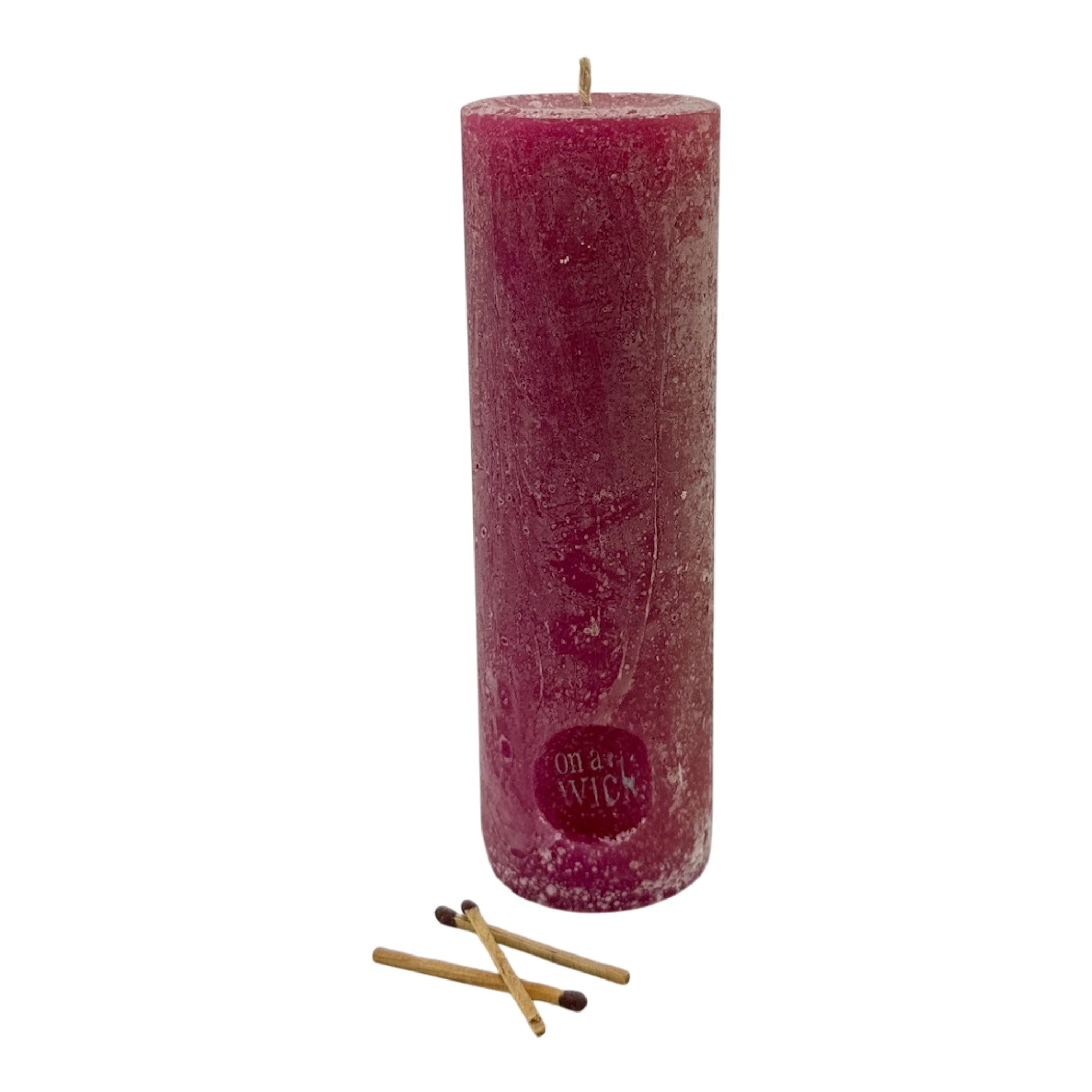 Scented Round Pillar Candle in [fragrance] fragrance by On a Wick and a Prayer