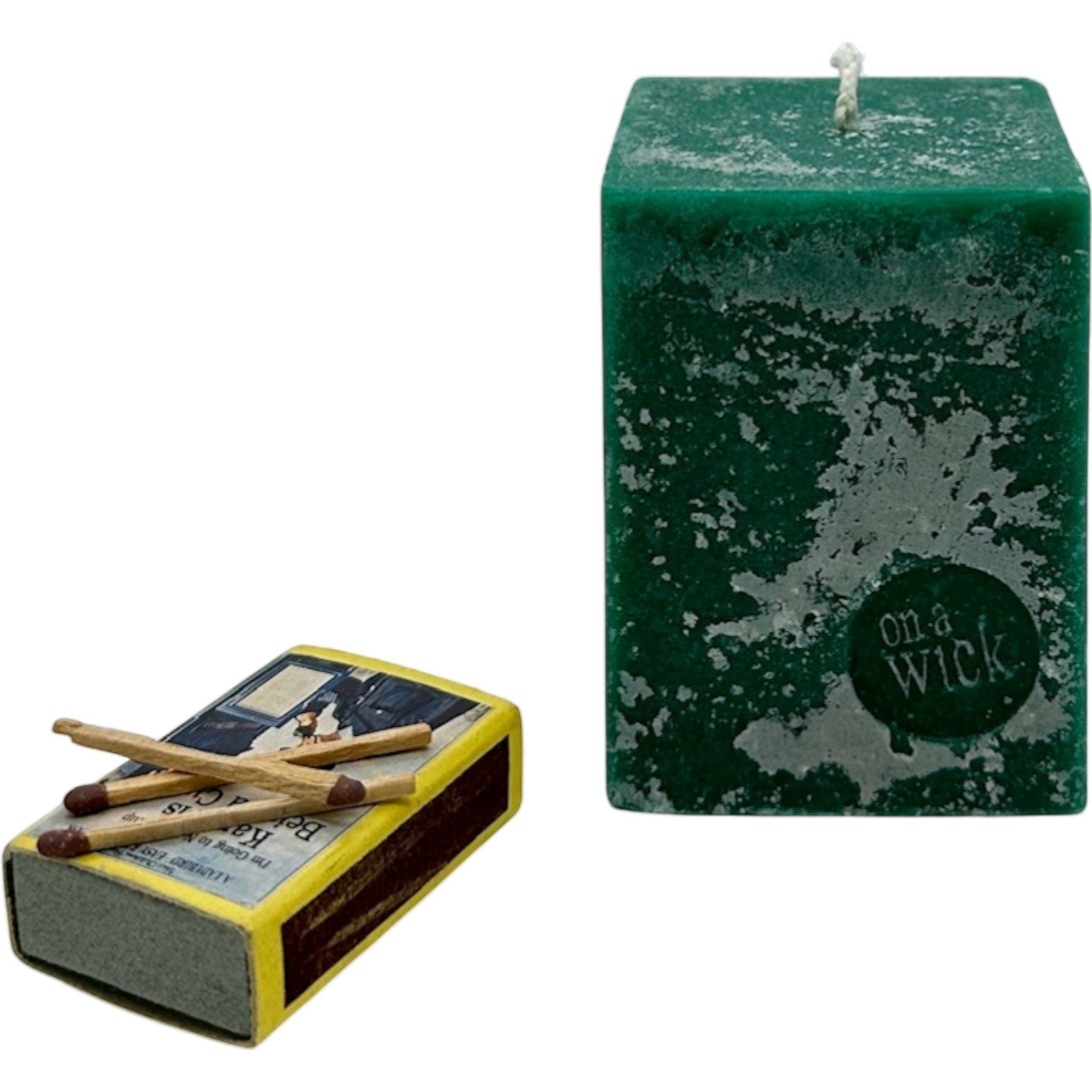 Scented Square Pillar Candle in [fragrance] fragrance by On a Wick and a Prayer
