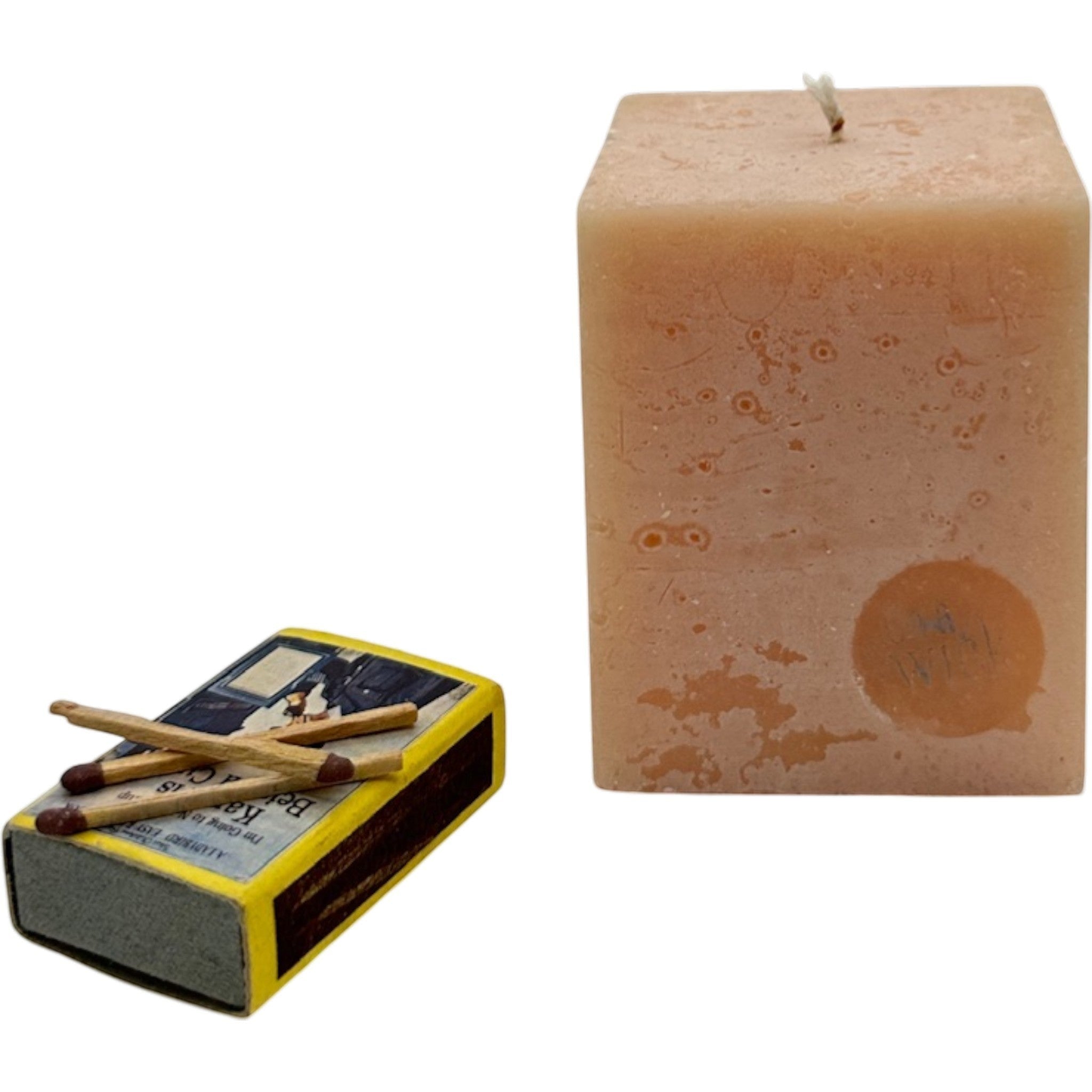 Scented Square Pillar Candle in [fragrance] fragrance by On a Wick and a Prayer