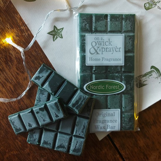 Nordic Forest fragrance wax melt bar by "On a wick and a Prayer"