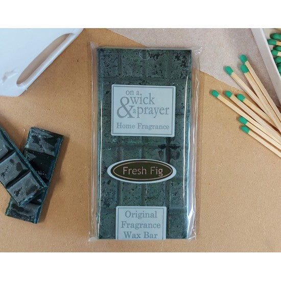  Fresh Fig fragrance wax melt bar by "On a wick and a Prayer"