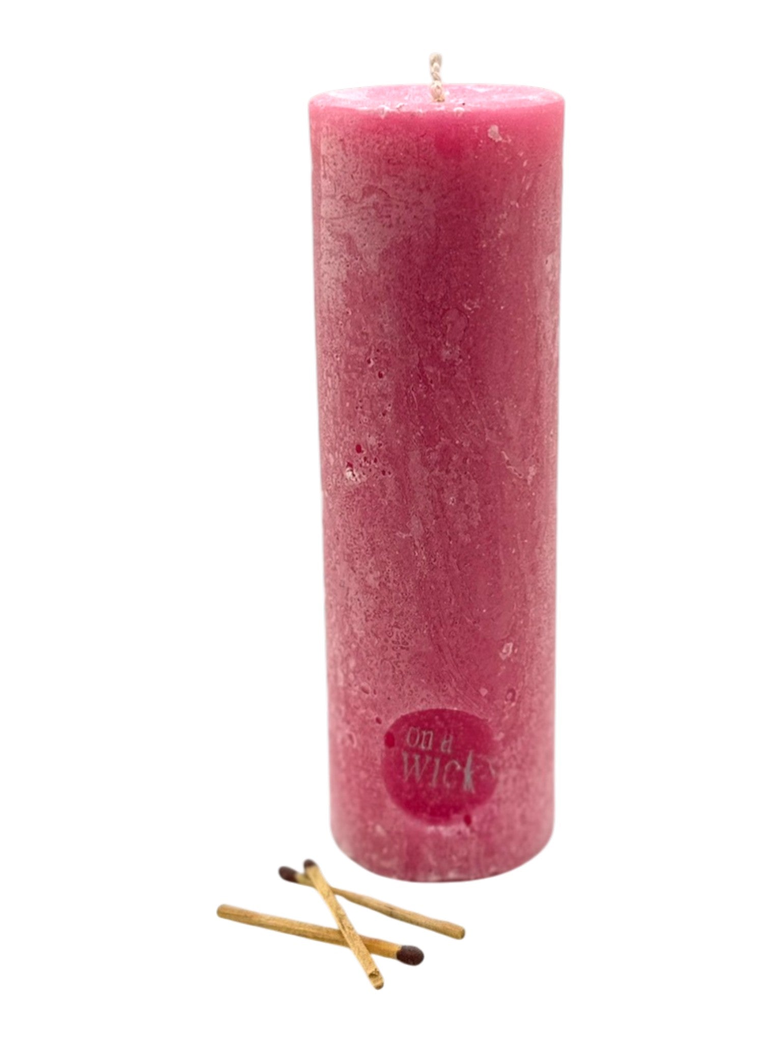 Scented Round Pillar Candle in [fragrance] fragrance by On a Wick and a Prayer