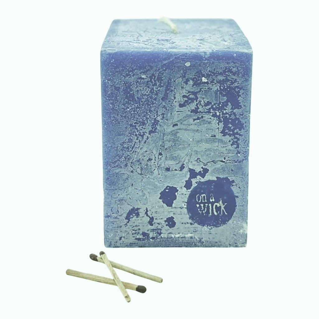 Scented Square Pillar Candle in [fragrance] fragrance by On a Wick and a Prayer