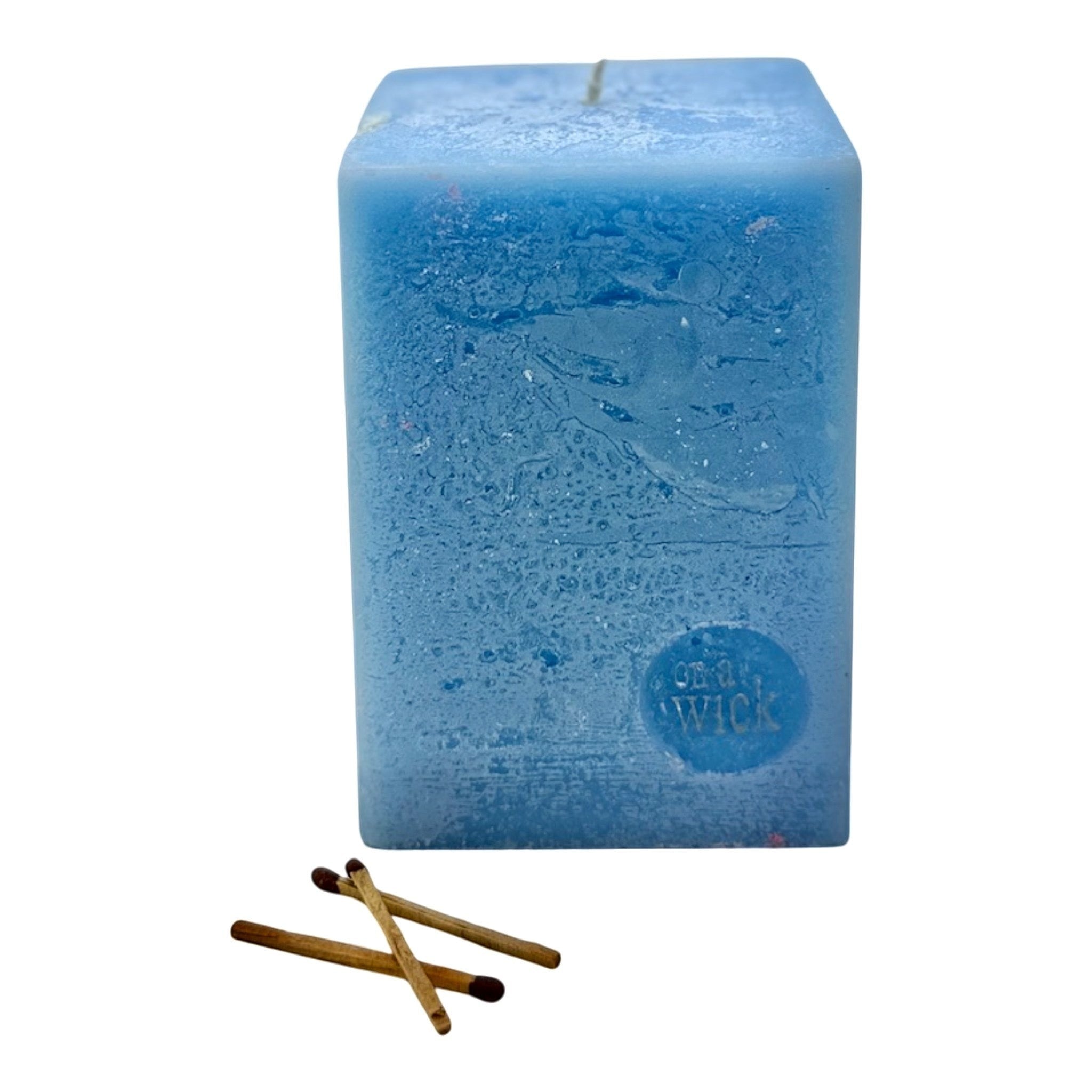 Scented Square Pillar Candle in White Gardenia by On a Wick and a Prayer