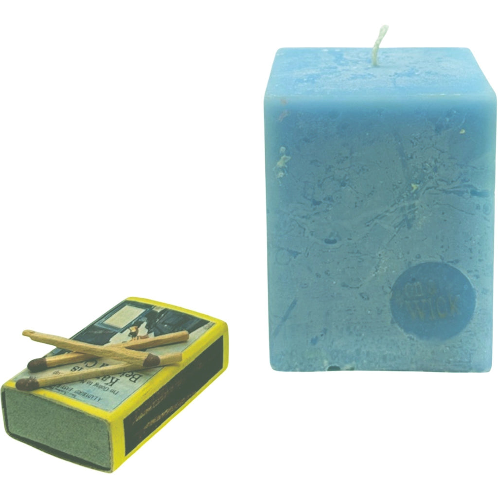 Scented Square Pillar Candle in [fragrance] fragrance by On a Wick and a Prayer