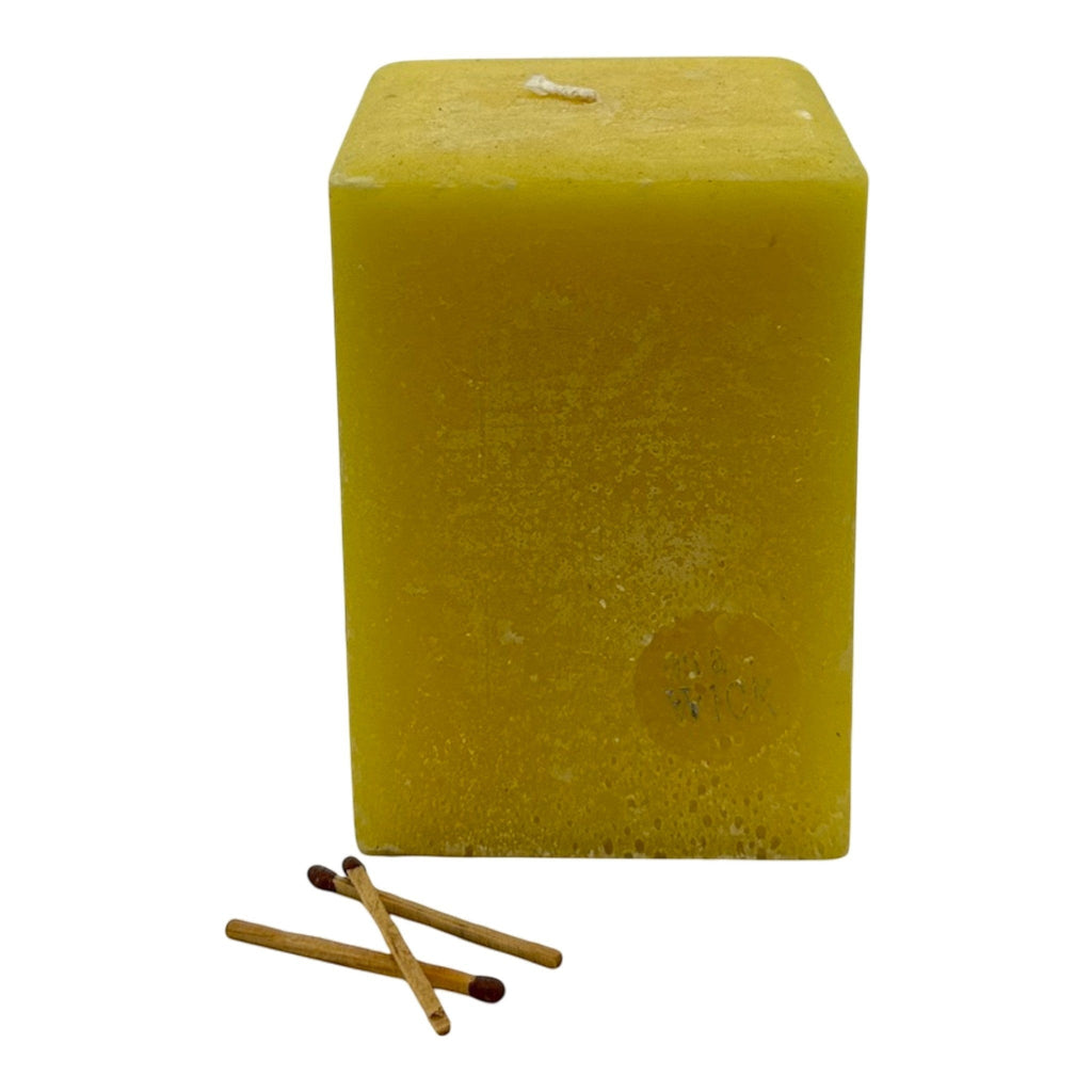 Scented Square Pillar Candle in [fragrance] fragrance by On a Wick and a Prayer