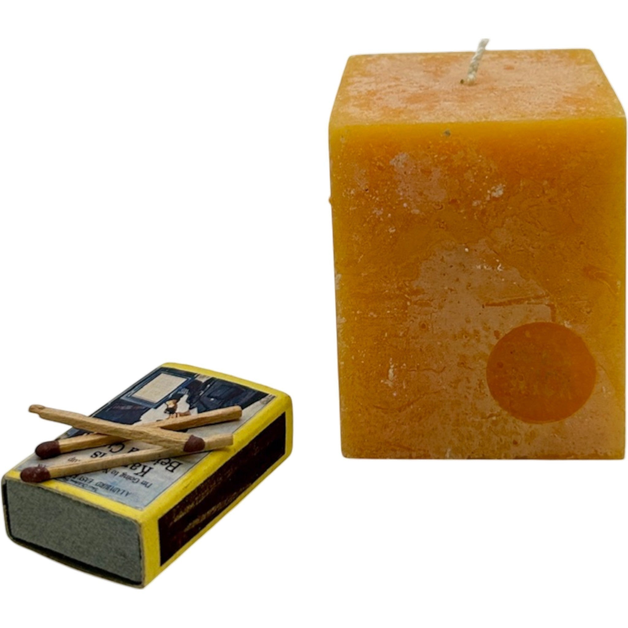 Scented Square Pillar Candle in [fragrance] fragrance by On a Wick and a Prayer